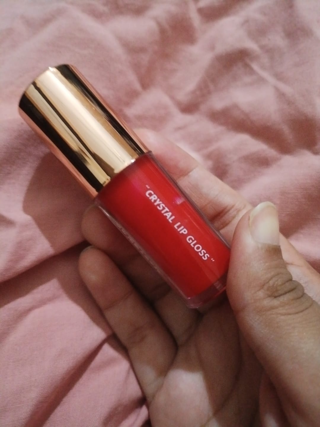 Customer photo review of O.TWO.O PLUMP SHINY CRYSTAL LIP GLOSS