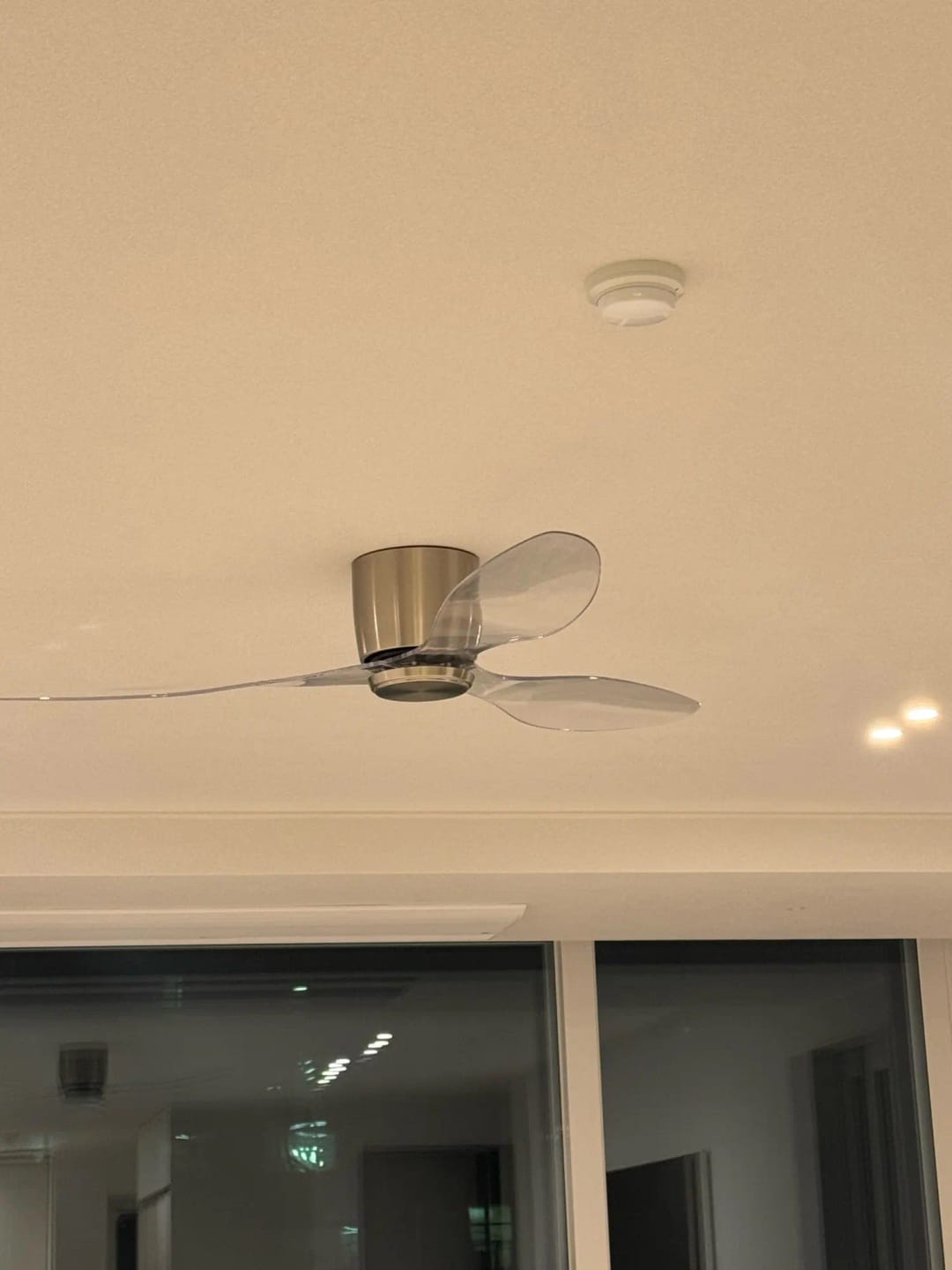 Customer photo review of 42/52-Inch Ceiling Fan with Transparent Blades and Remote