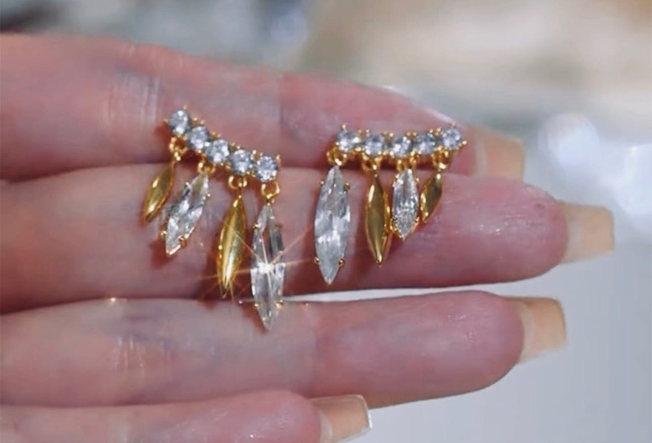 Customer photo review of Fenella Earrings
