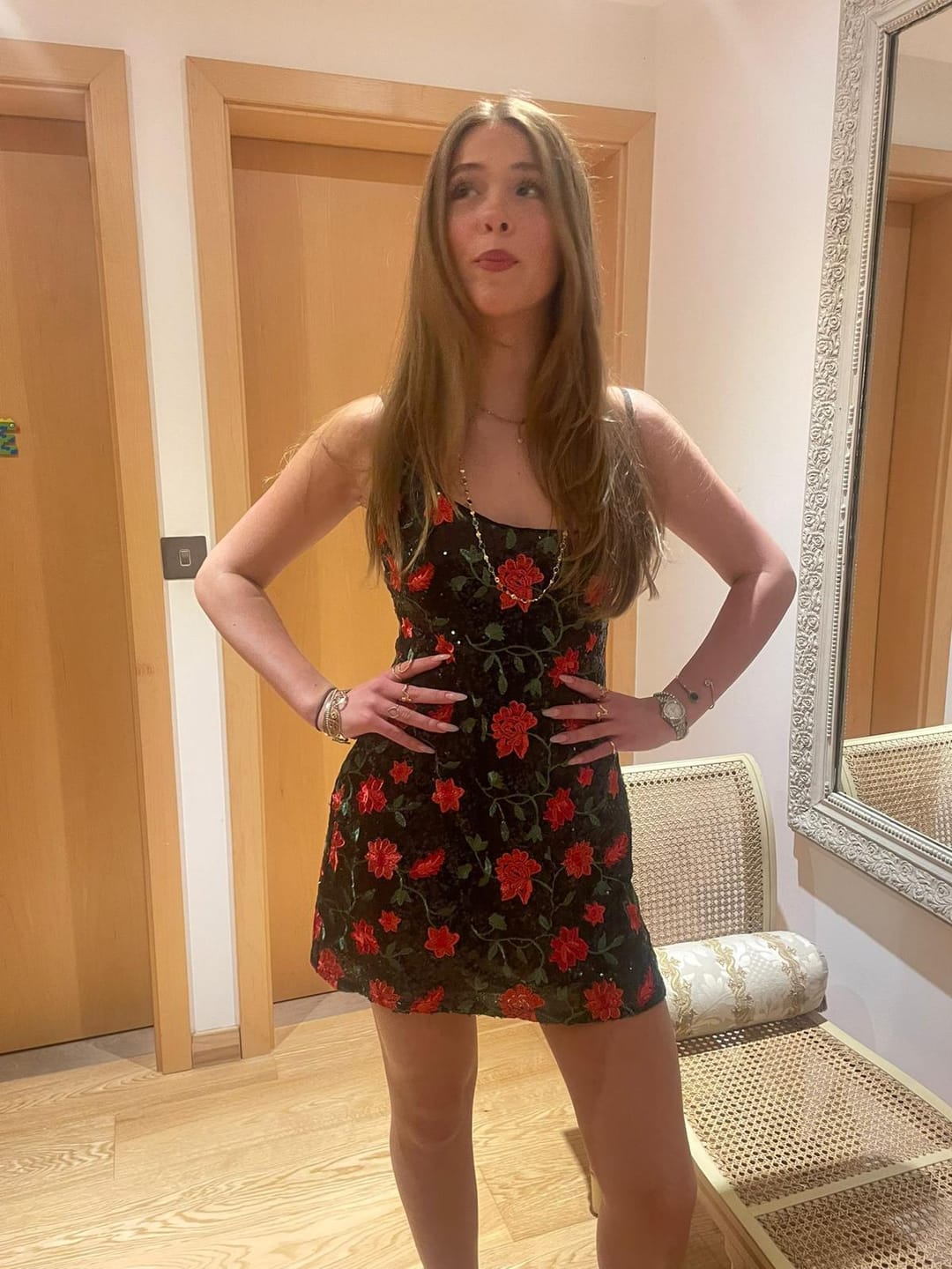 Customer photo review of RENT SLA The Label Rose Dress (RRP £70)