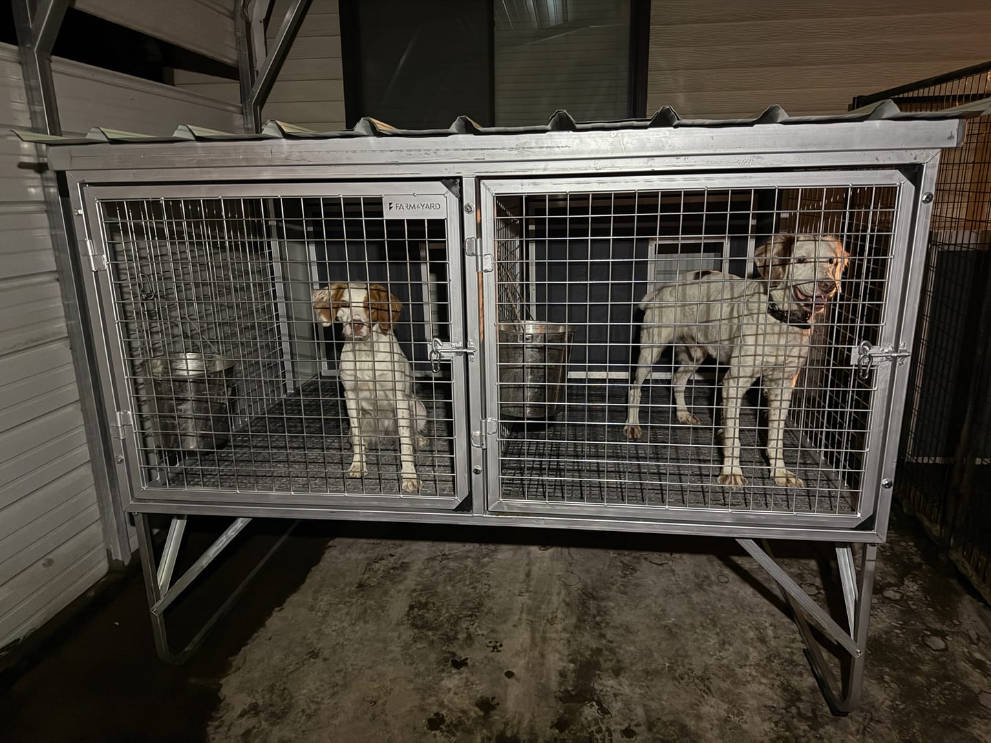 Customer photo review of "Aussie Dog Kennels" Raised Dog Kennel