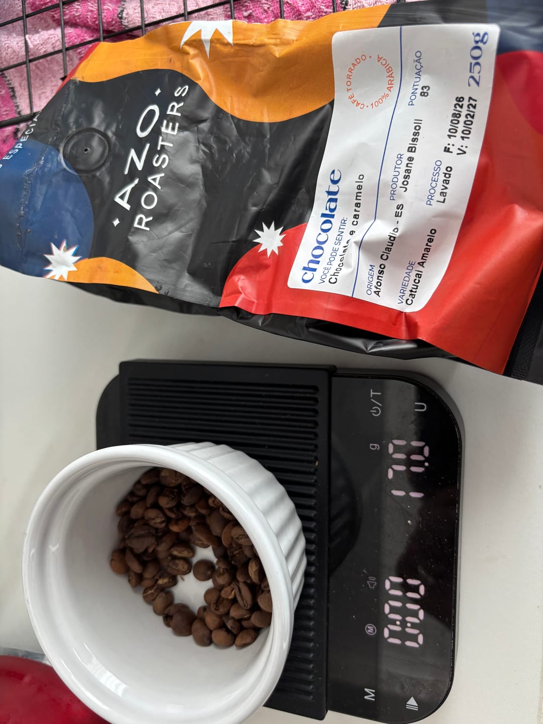 Customer photo review of Café Perfil Chocolate 250g