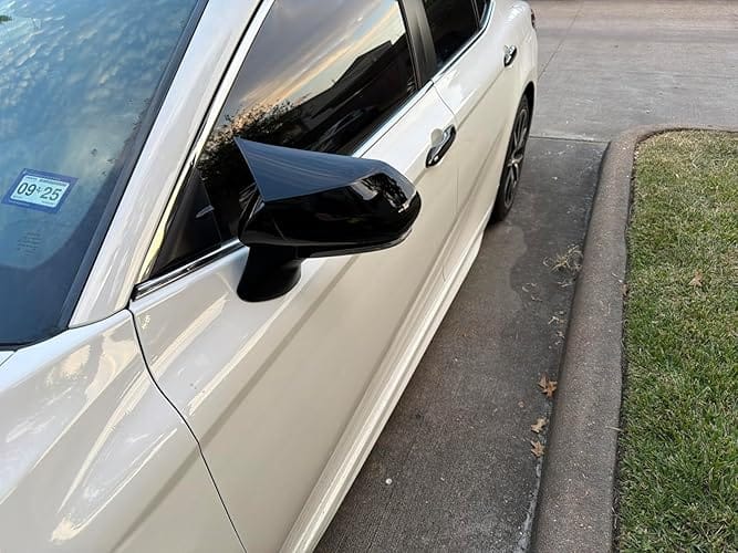 Customer photo review of Rear View Side Mirror Cover Cap Fit for 2018-2025 Toyota Camry LE SE XLE XSE Hybrid TRD