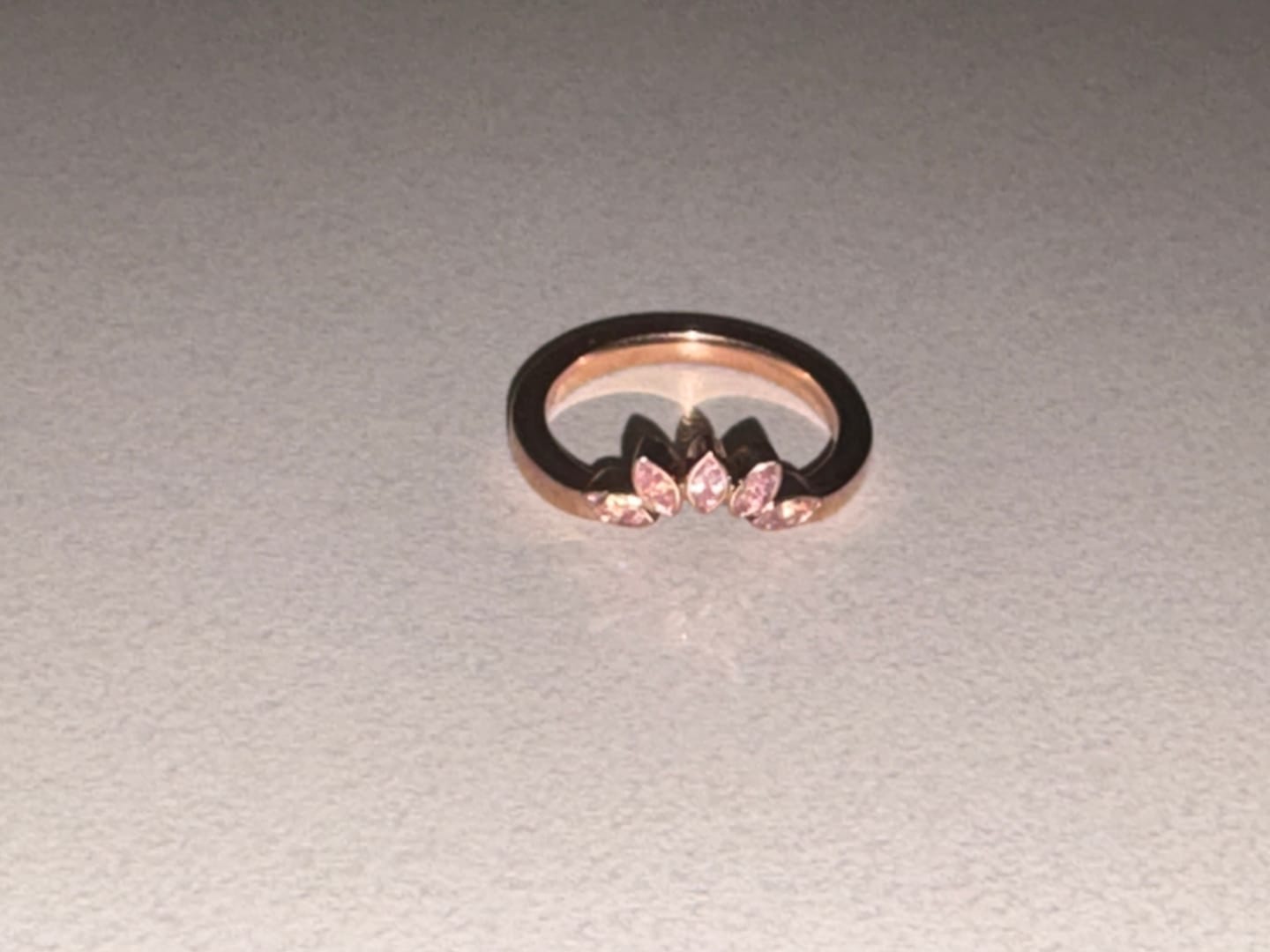 Customer photo review of Wedding band for #37420 ring