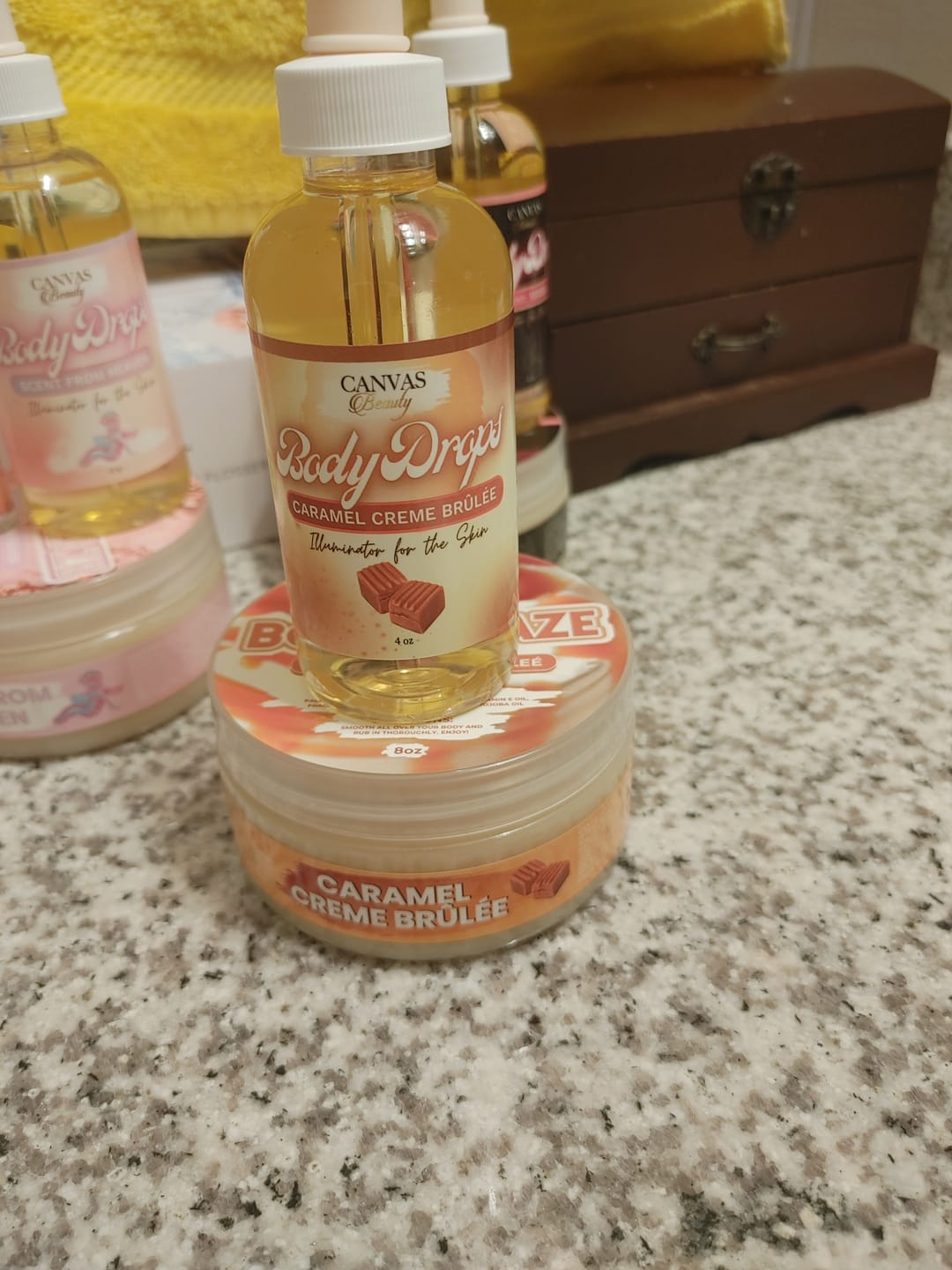 Customer photo review of (NEW) BODY GLAZE: CARAMEL CREME BRULEE