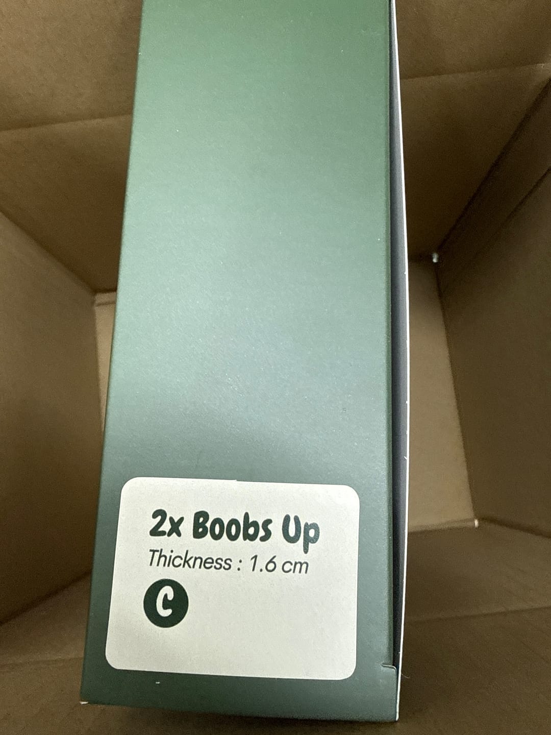 Customer photo review of 2X Boobs Up Nubra In Skin (1.6 cm)
