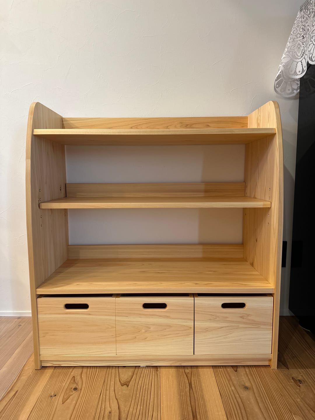 Customer photo review of 可動式の棚　おもちゃ箱３個付き