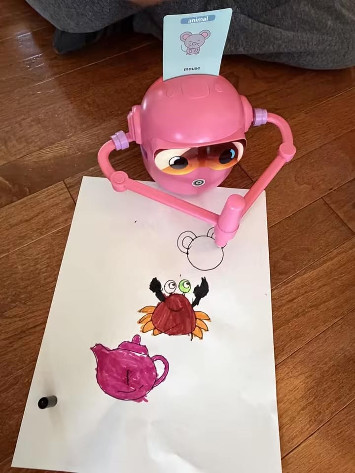 Customer photo review of SketchBot™ – Smart Drawing & Learning Robot