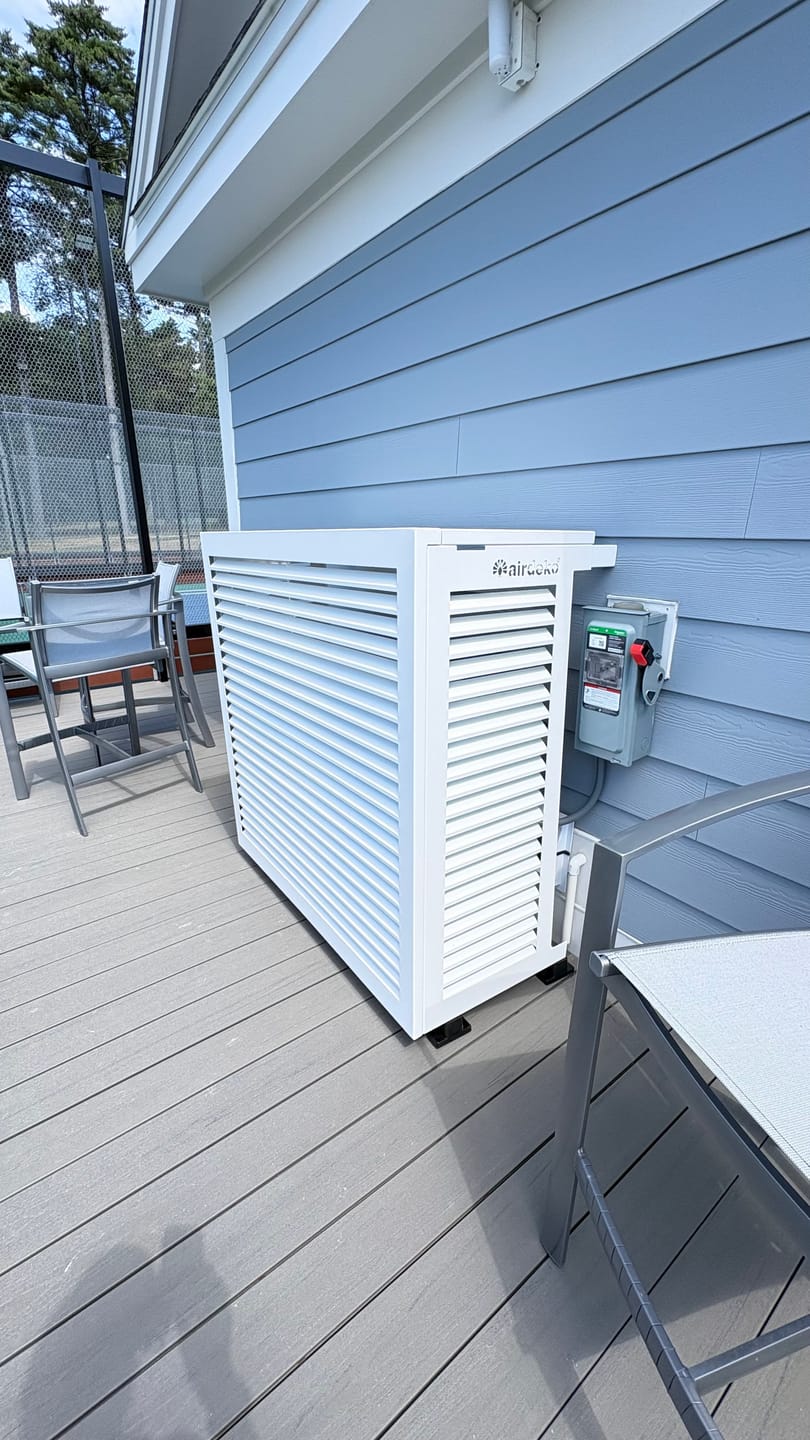 Customer photo review of Mini-Split AC Cover - White