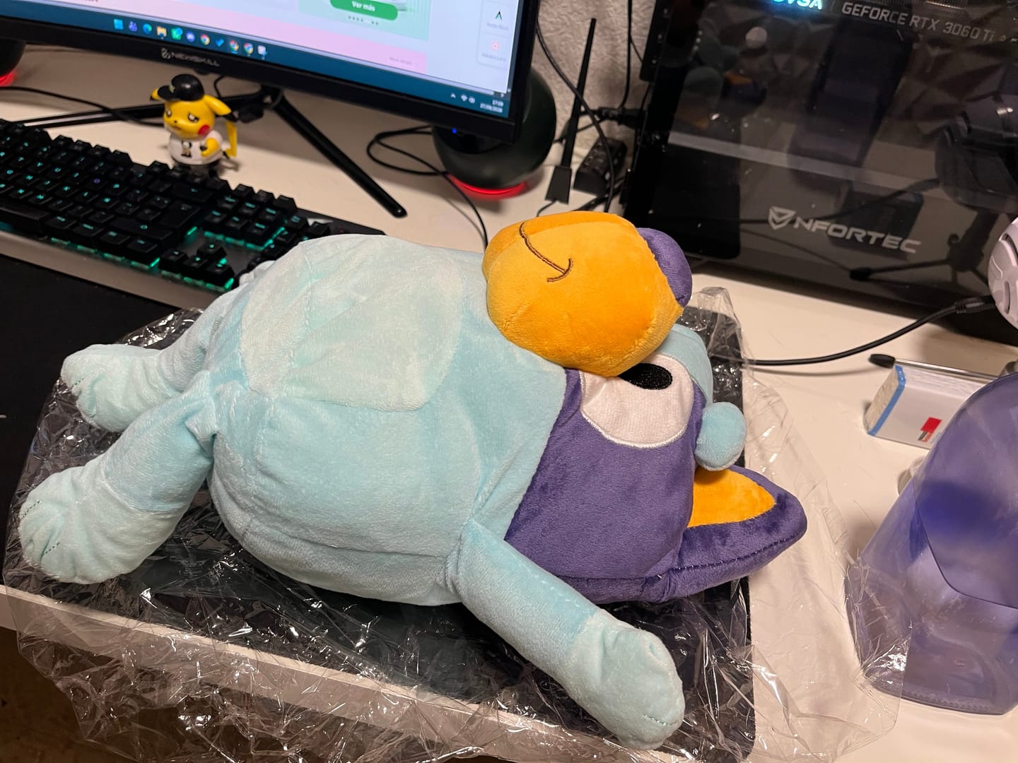 Customer photo review of Breathing Bluy Plush for Better Sleep