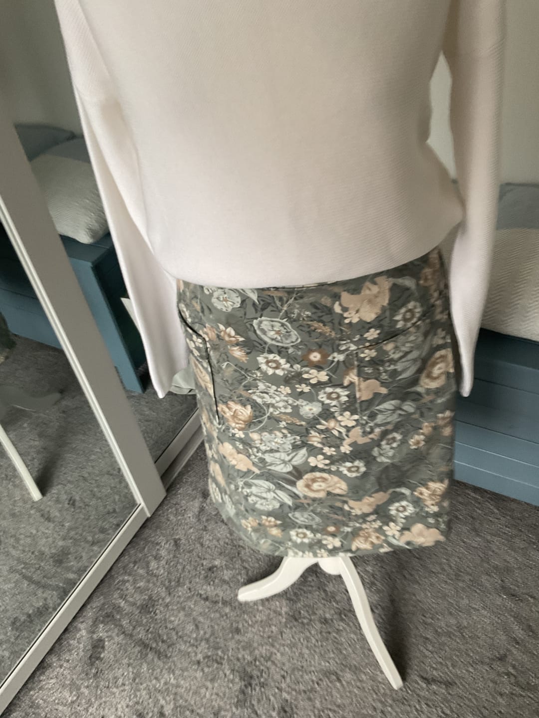 Customer photo review of Whispering Garden Stretch Denim Fabric