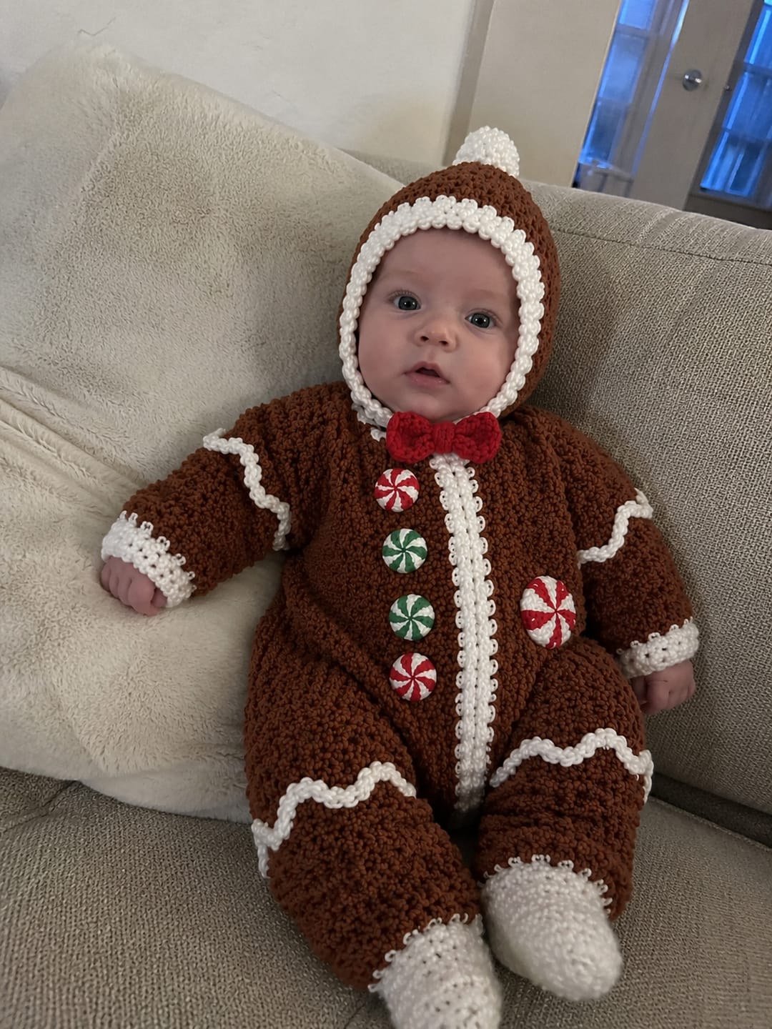 Customer photo review of Christmas Star Baby Pajamas