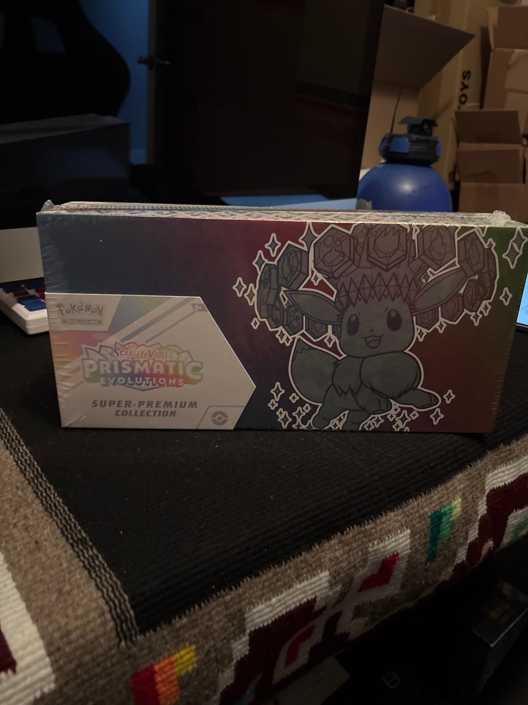 Customer photo review of Prismatic Evolutions Super-Premium Collection - SV: Prismatic Evolutions