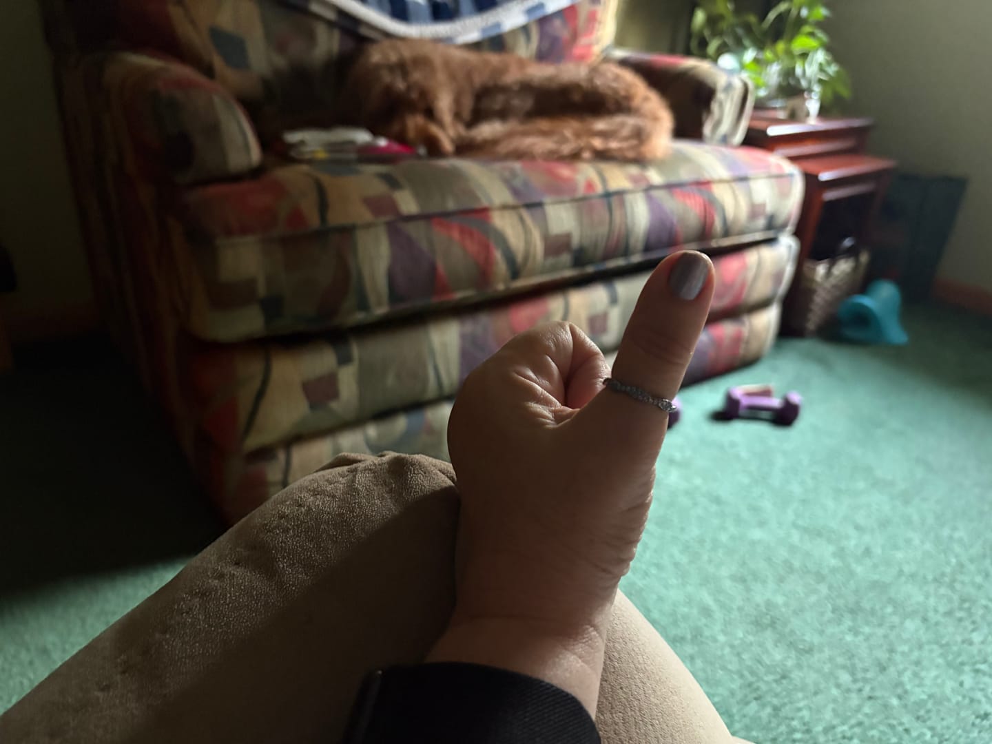 Customer photo review of Custom Wavy Birthstone Promise Ring