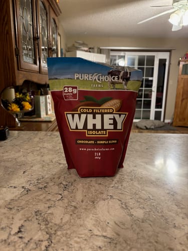 Customer photo review of Whey Protein Isolate Chocolate