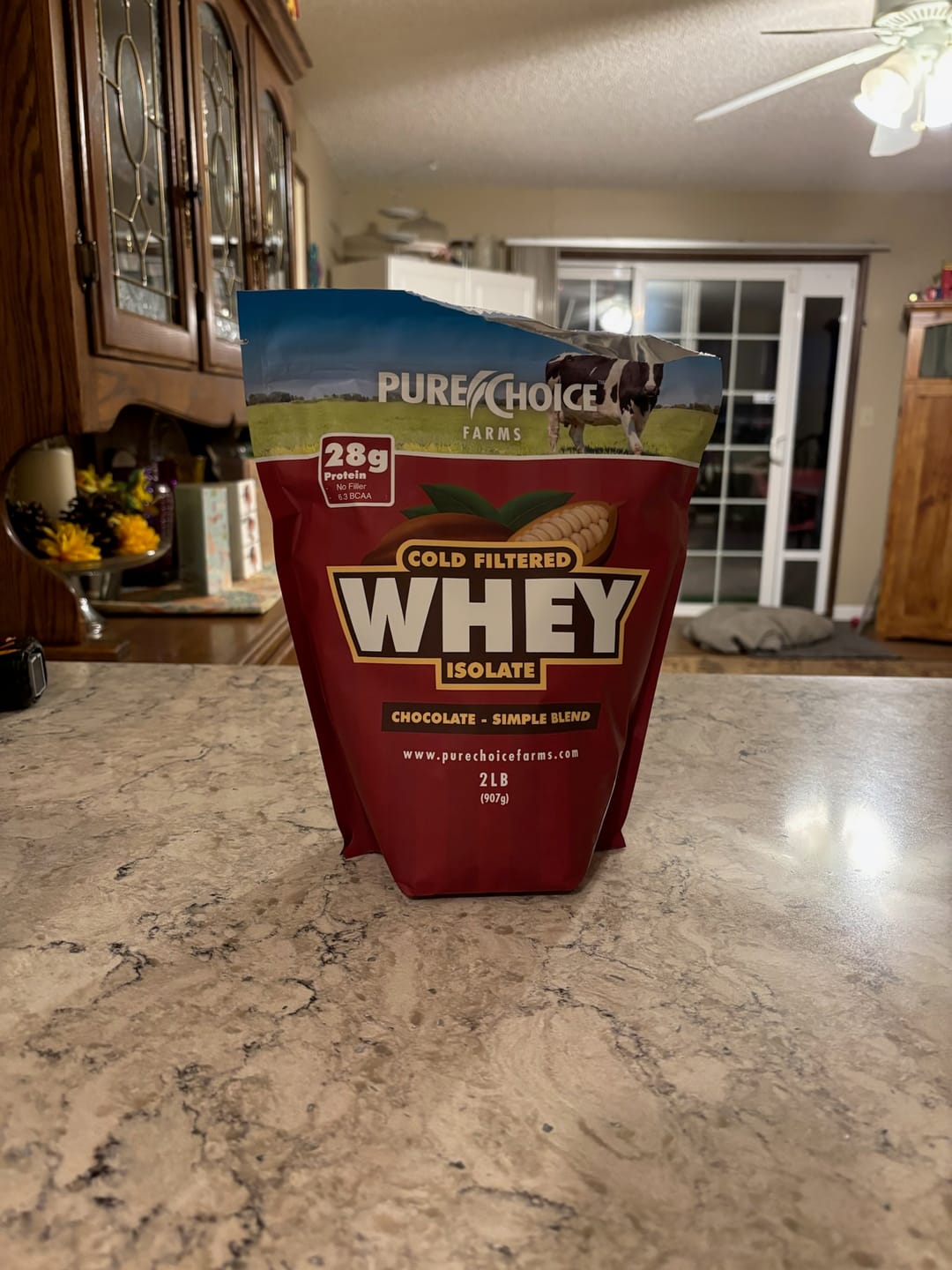 Customer photo review of Whey Protein Isolate Chocolate