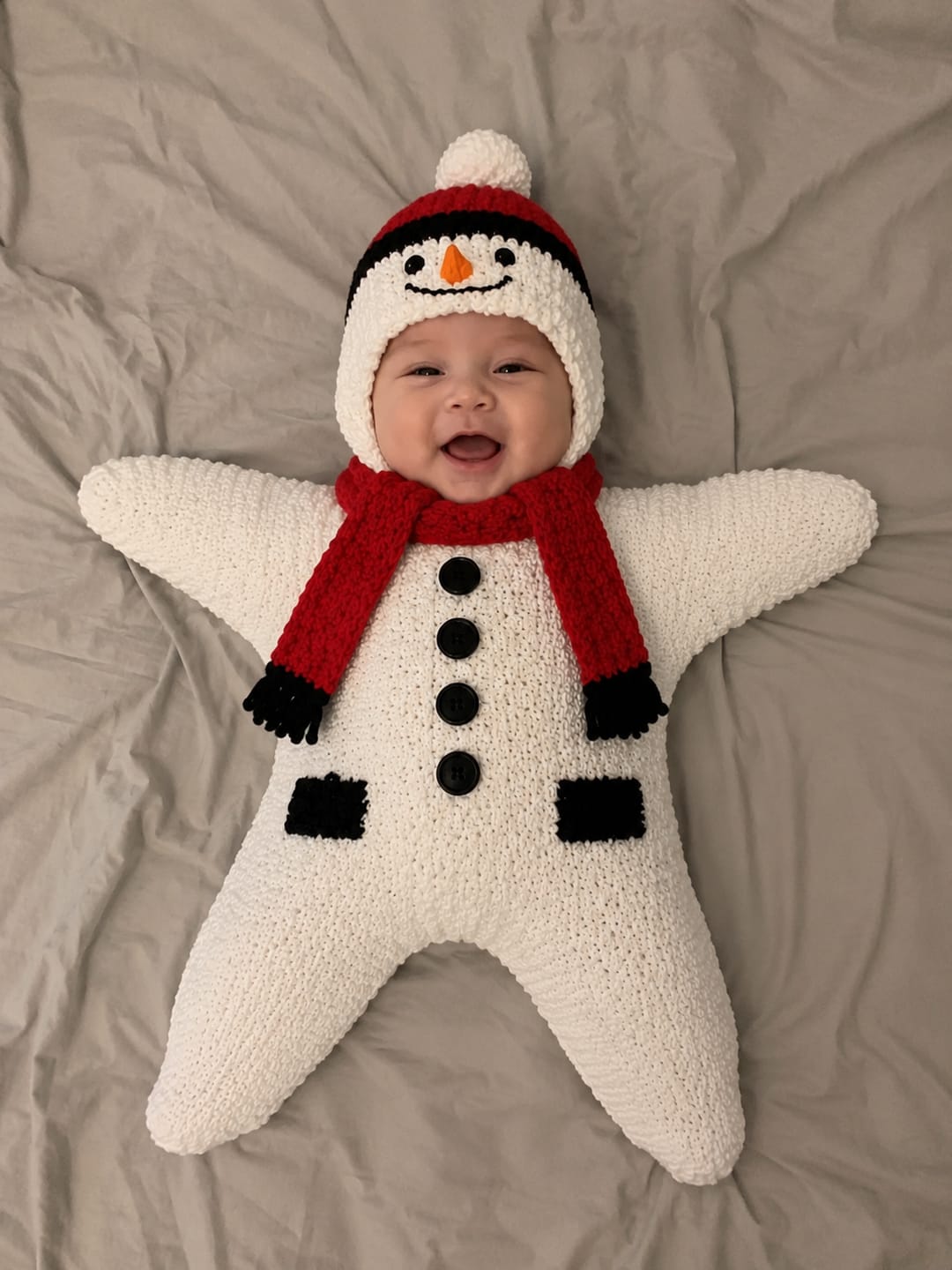 Customer photo review of Christmas Star Baby Pajamas