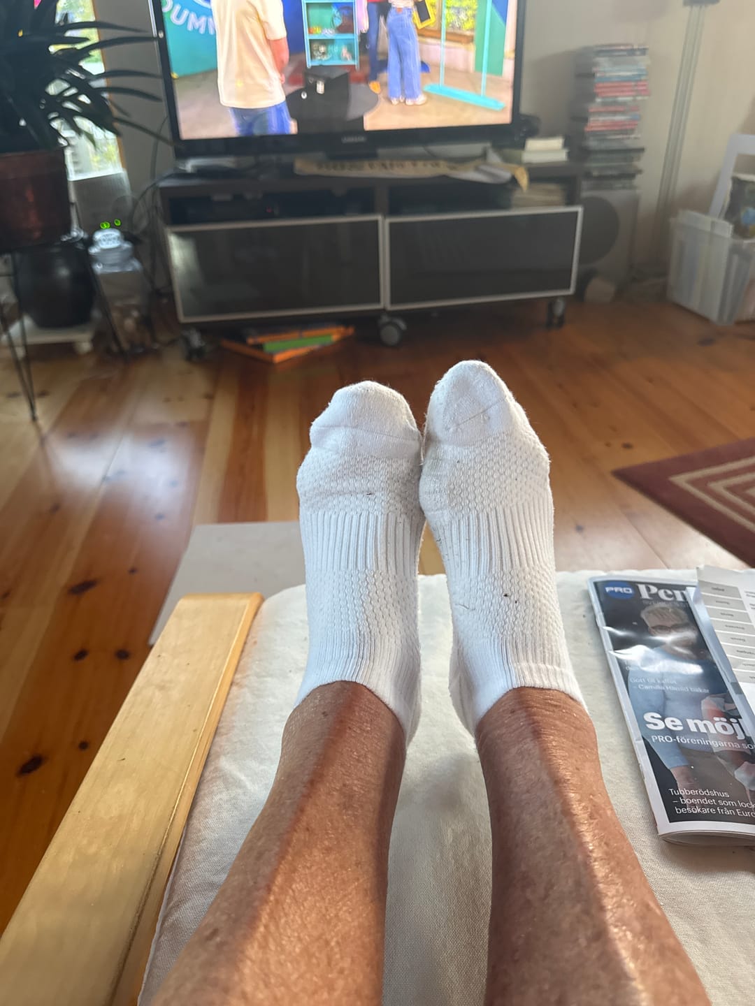 Customer photo review of Ankelstrumpor i bambu med mild kompression
