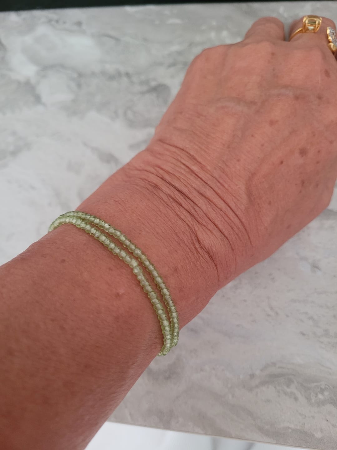 Customer photo review of Bracelet Péridot