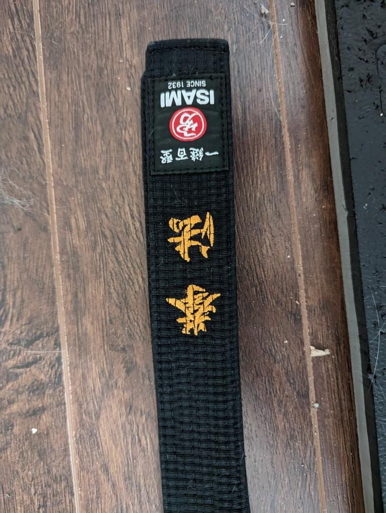 Customer photo review of Isami Karate Black Belt Premium