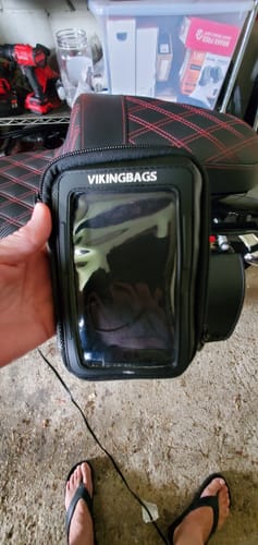 Customer photo review of Viking Magnetic Harley Davidson Motorcycle Tank Bag