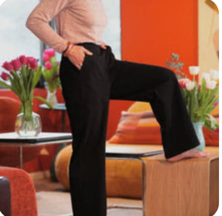 Customer photo review of Le Pantalon Cocoon Louis — piqué de coton noir