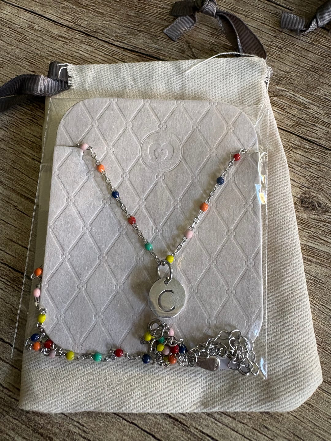Customer photo review of Collar Letras ABC