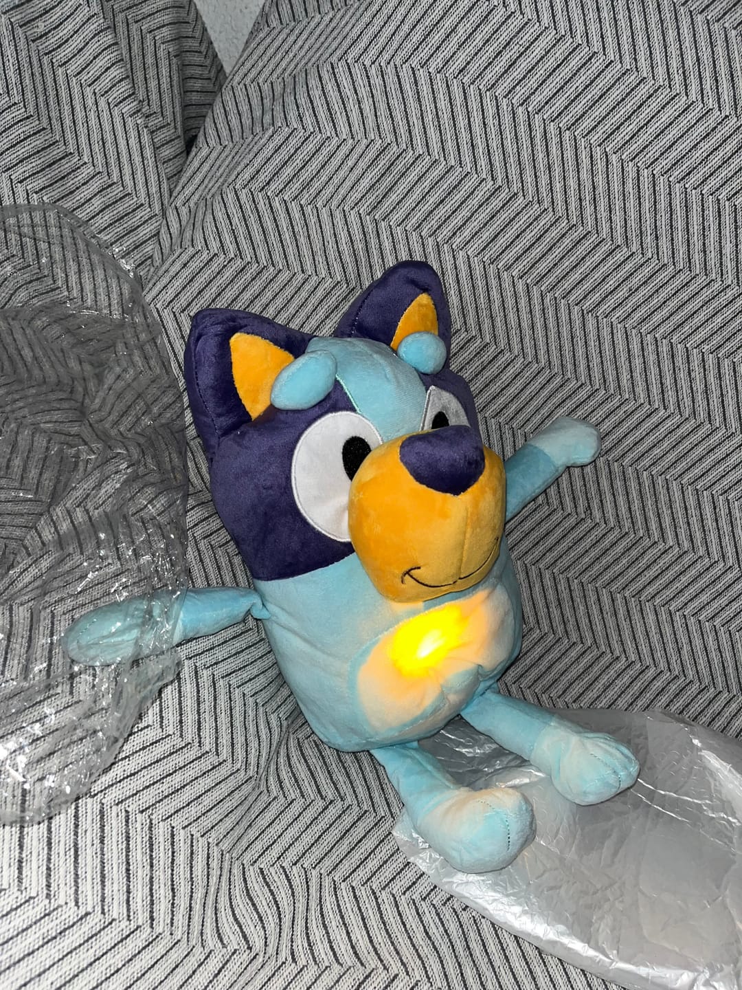 Customer photo review of Breathing Bluy Plush for Better Sleep
