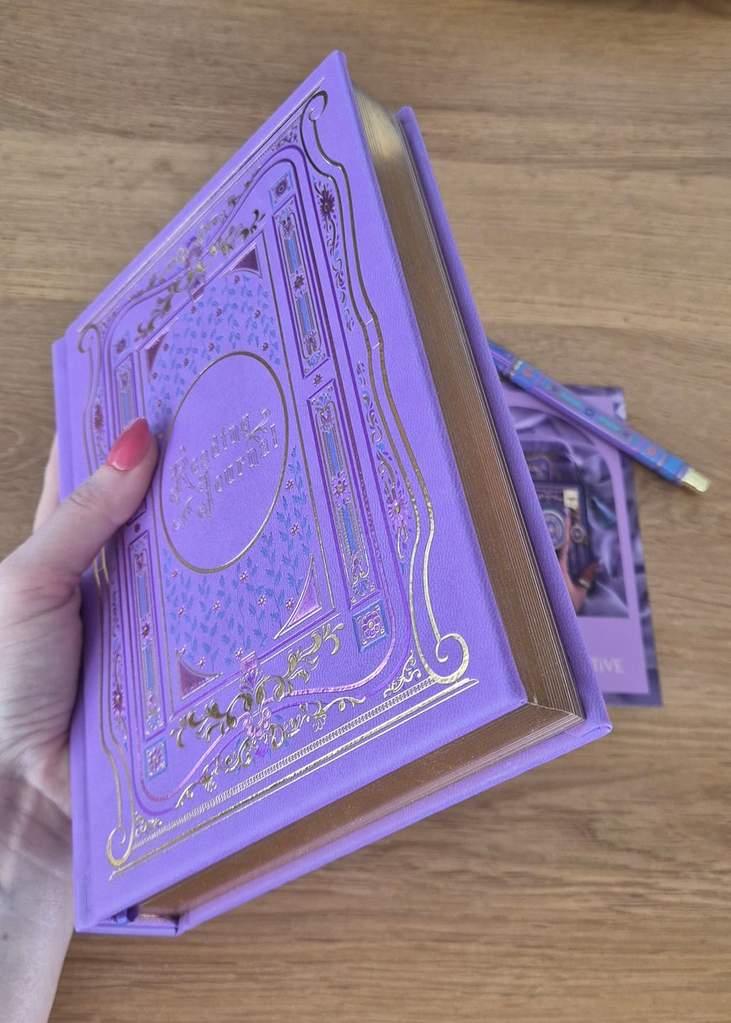 Customer photo review of Reading Journal - Wisteria