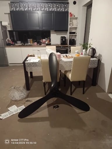 Customer photo review of 36/42/52/60-Inch Ceiling Fan with Six Speeds, No Light