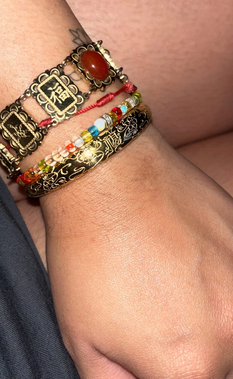 Customer photo review of Plum Blossom Happiness Bangle