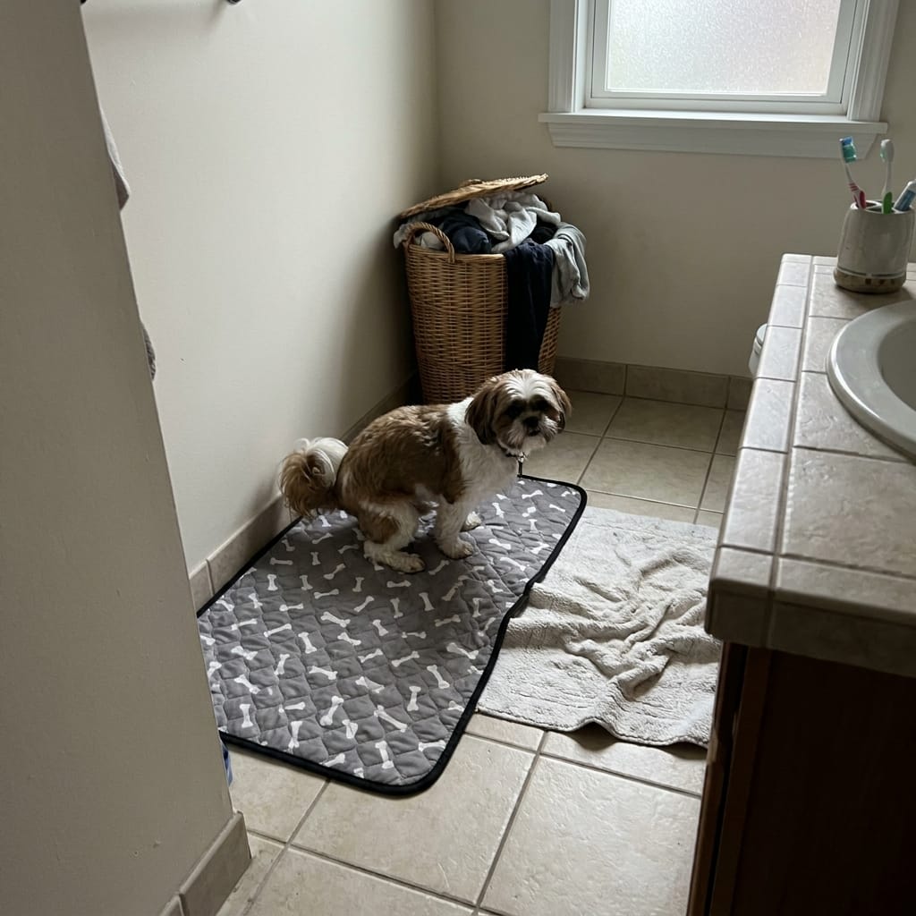 Customer photo review of Tapete Guia para perros