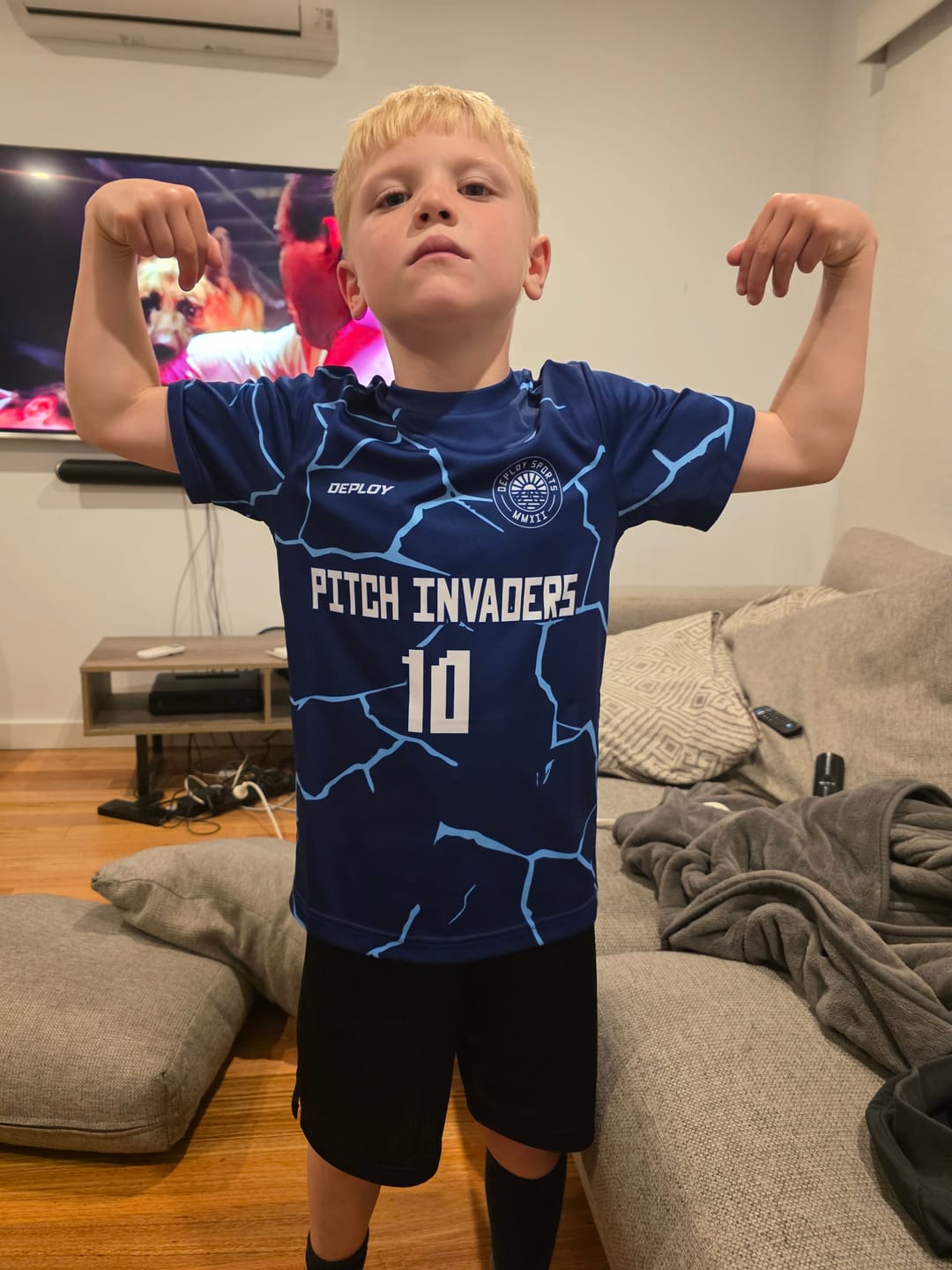 Customer photo review of Flight Jersey Cracks - Navy
