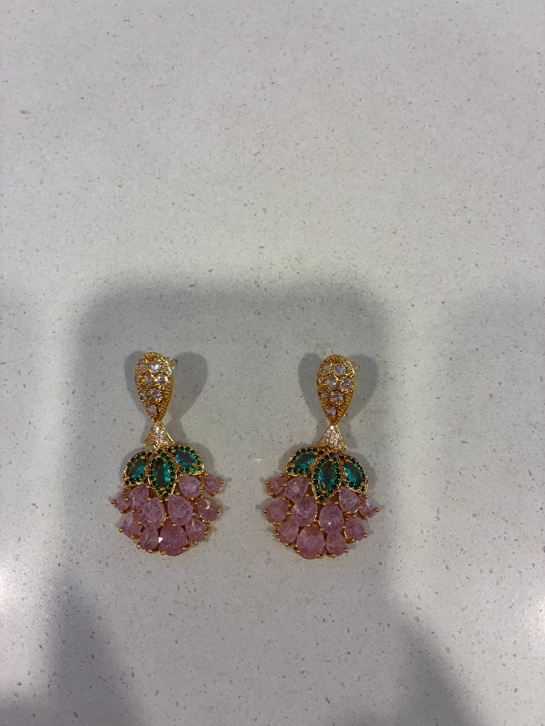 Customer photo review of GardenMuse Drop Earrings