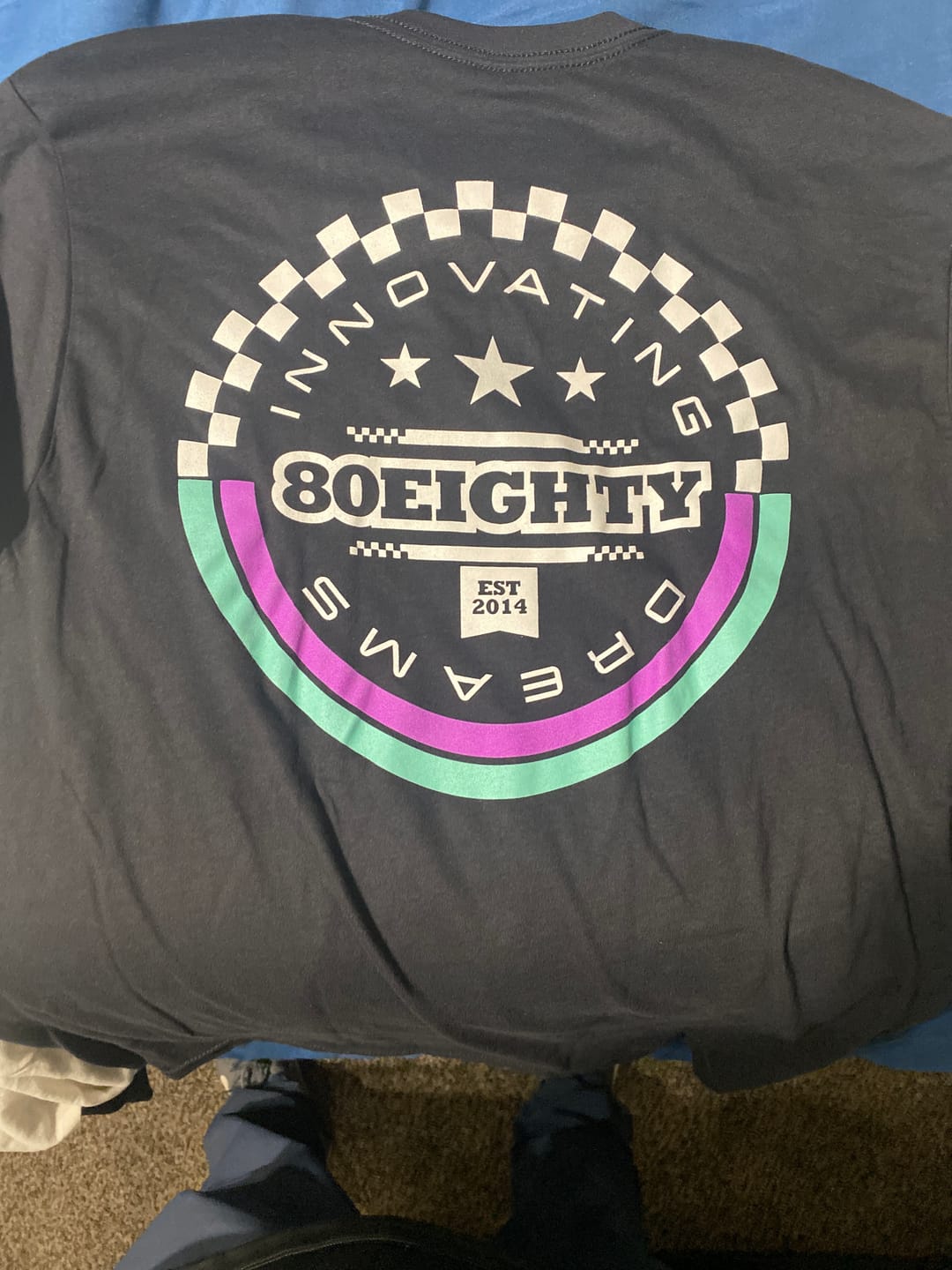 Customer photo review of 80Eighty® Innovating Dreams Shirt