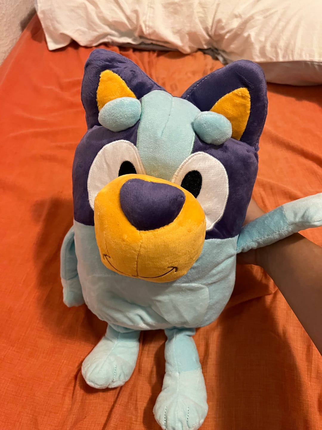 Customer photo review of Breathing Bluy Plush for Better Sleep