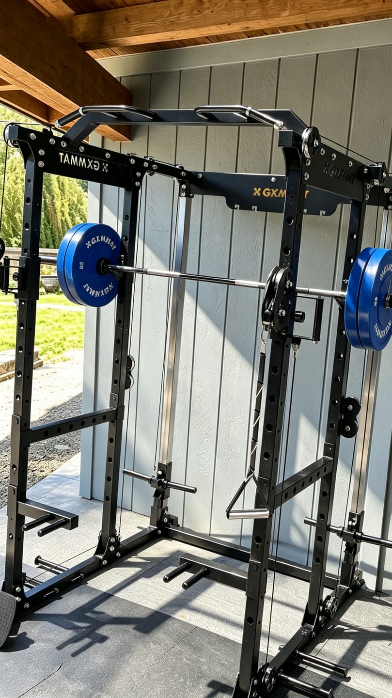 Customer photo review of GXMMAT X6 Power Rack with Full Aluminum Pulleys
