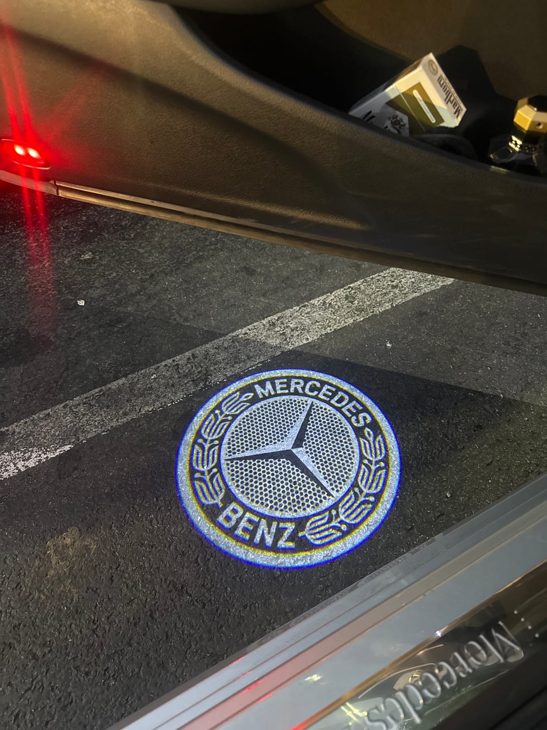 Customer photo review of MERCEDES DOOR LIGHTS