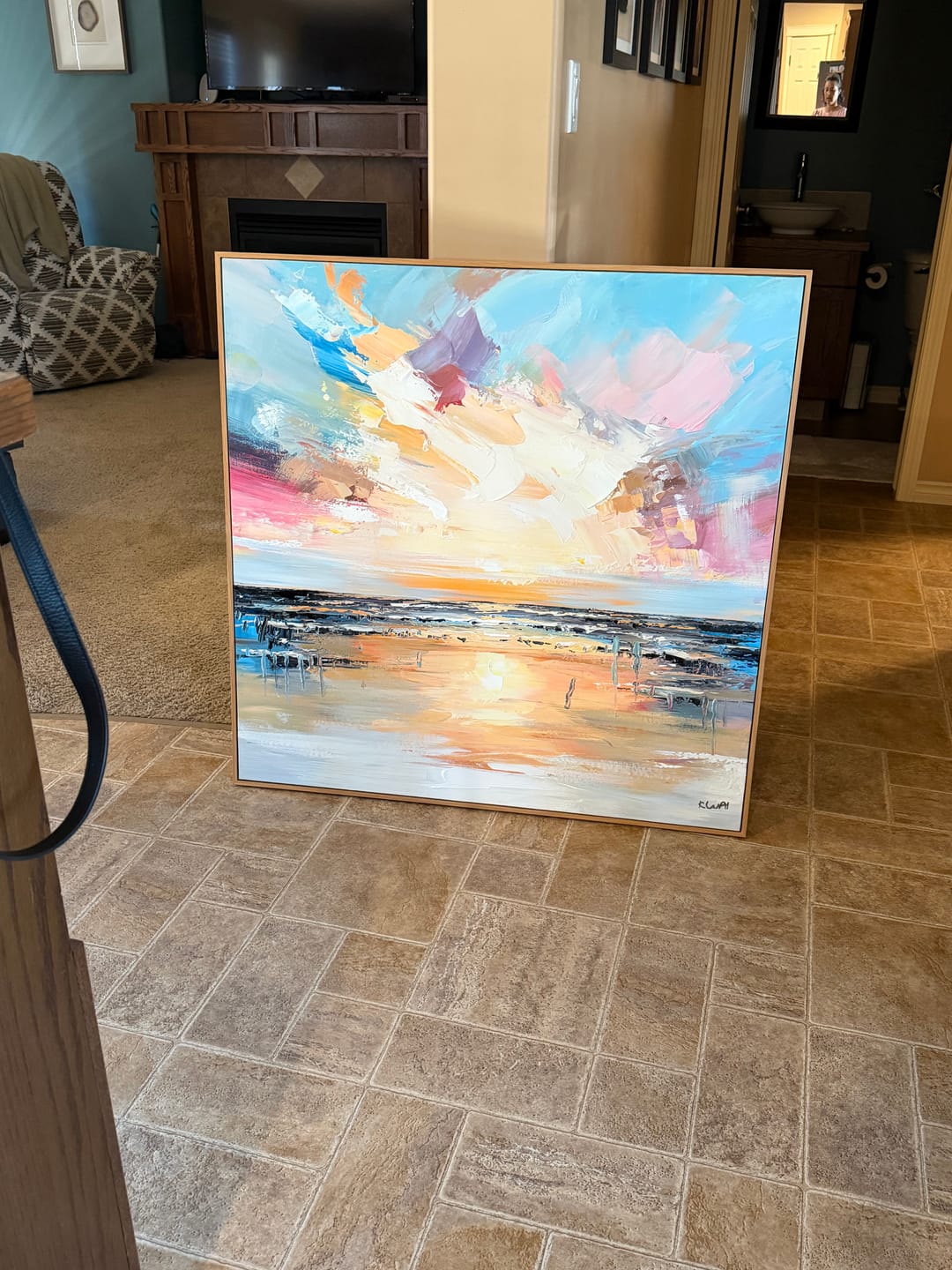 Customer photo review of Landscape Canvas Art #LCA033
