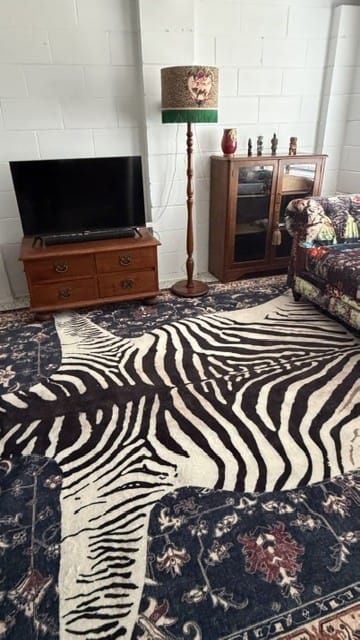Customer photo review of Tiger Rose Fringed Lampshade
