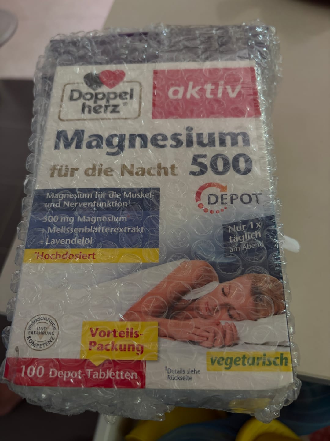 Customer photo review of 德之寶 Doppelherz 夜間鎂500 + 維生素B群D長效錠 100粒