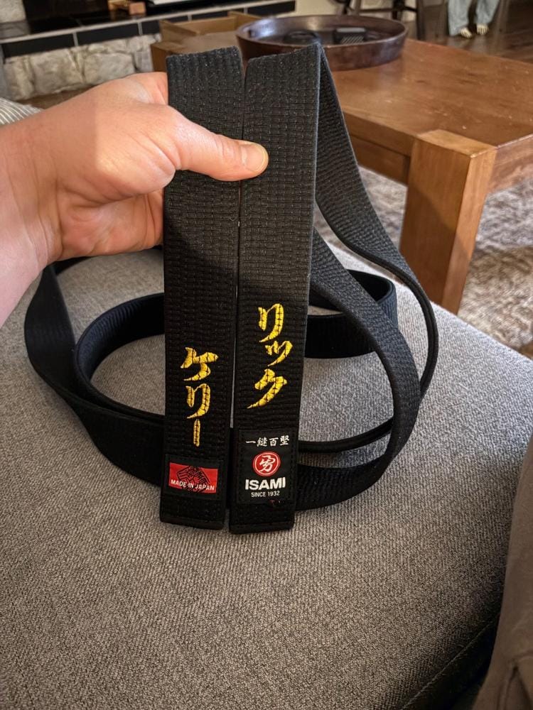 Customer photo review of Isami Karate Black Belt Premium