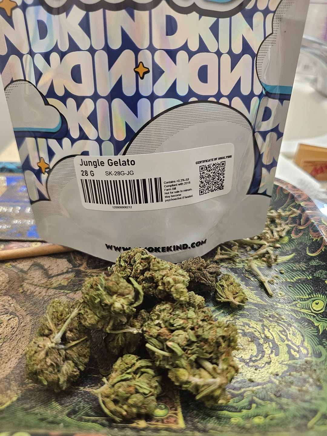 Customer photo review of Jungle Gelato - 28 Grams - Indica