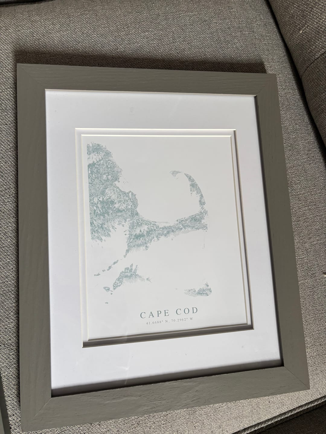 Customer photo review of Cape Cod Map Print