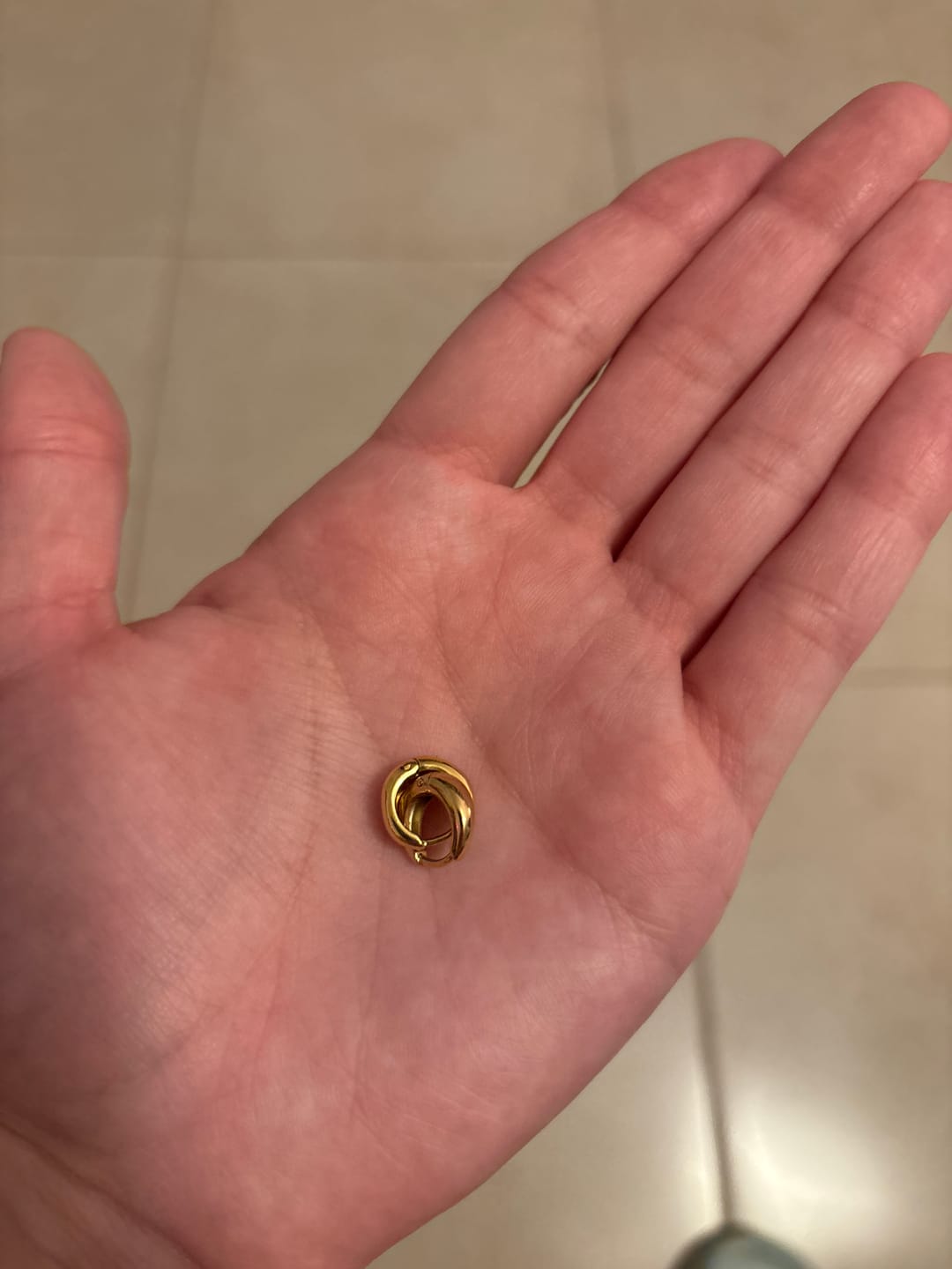 Customer photo review of Par Mini Arracada Gruesa