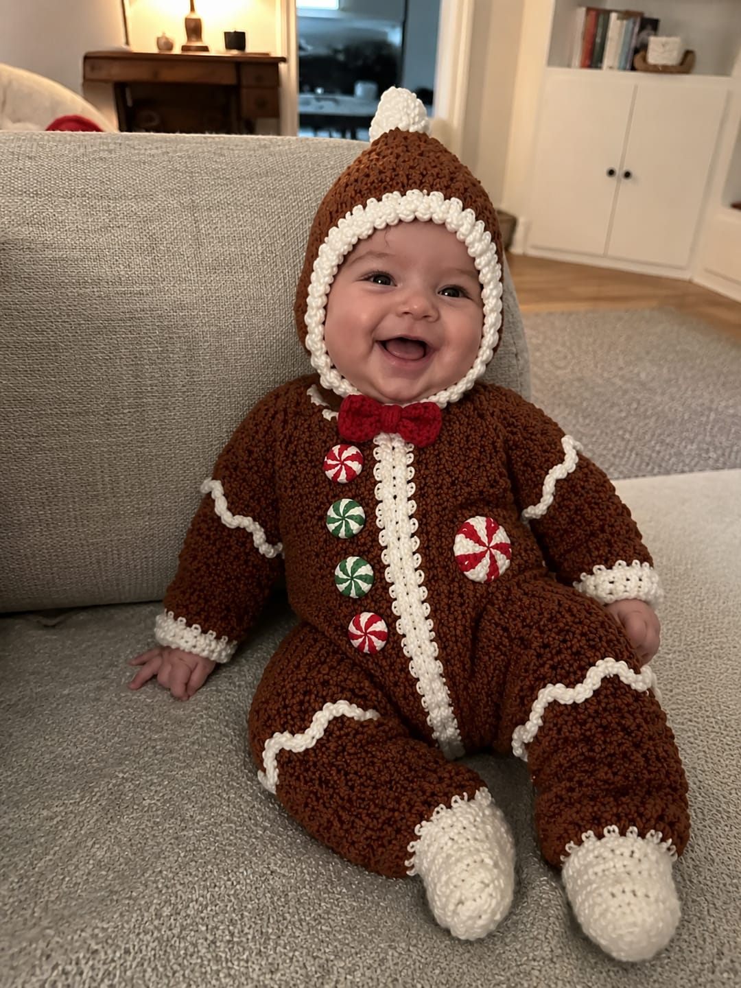 Customer photo review of Christmas Star Baby Pajamas