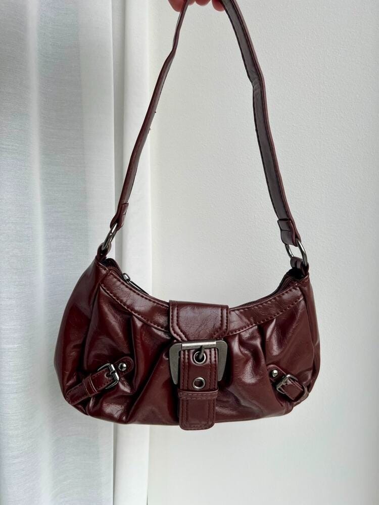 Customer photo review of Buckle Detail Shoulder Bag