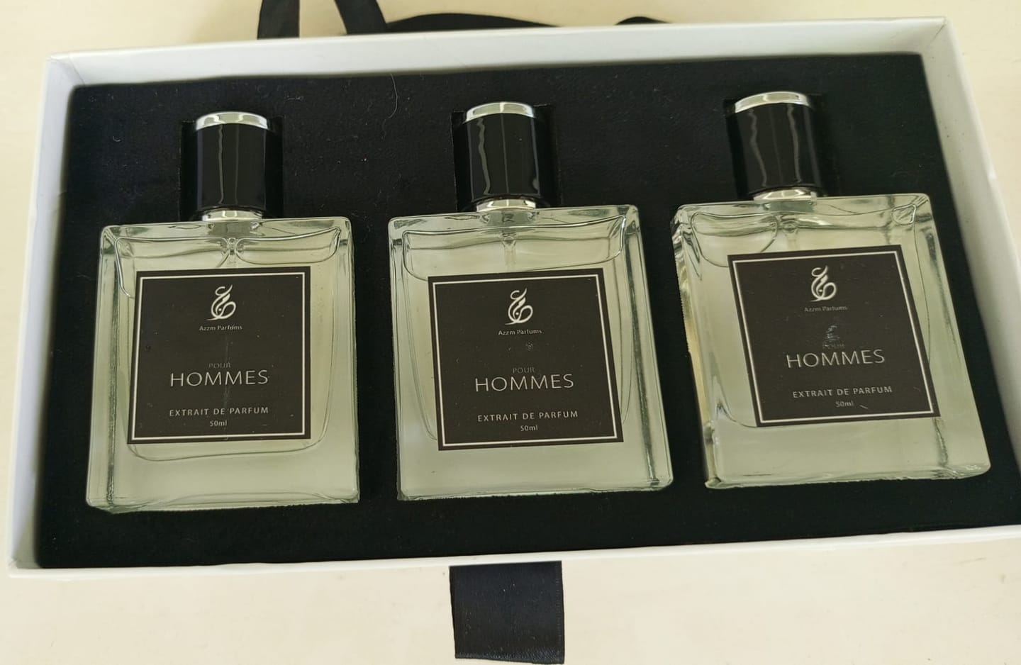 Customer photo review of Pack AZZM – 3 PARFUMS AU CHOIX