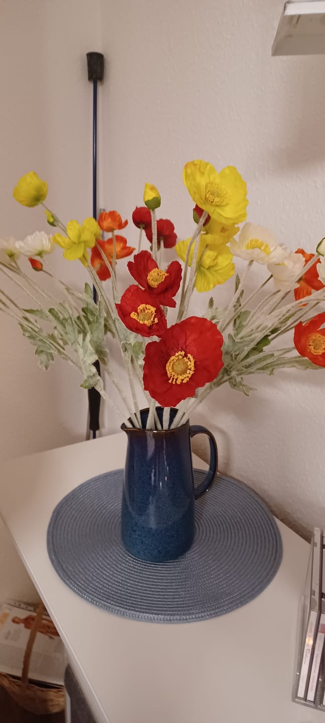 Customer photo review of Zijden Klaprozen - Mix