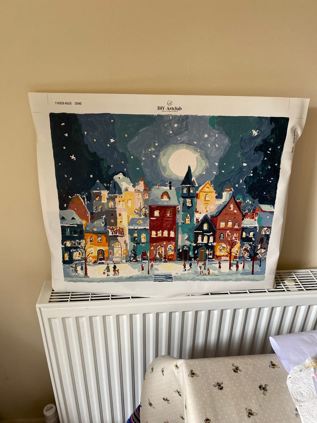 Customer photo review of Christmas Town | Paint by Number